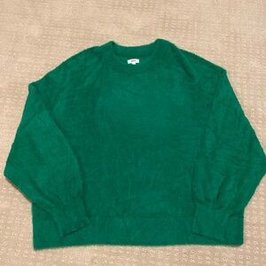 Aerie green cozy crewneck sweater - size small